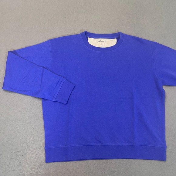 johnnie-O Tops - Johnnie-O‎ Womens Sz Lg Penny Sweatshirt Pullover Royal 2 Blue Cotton Modal Golf